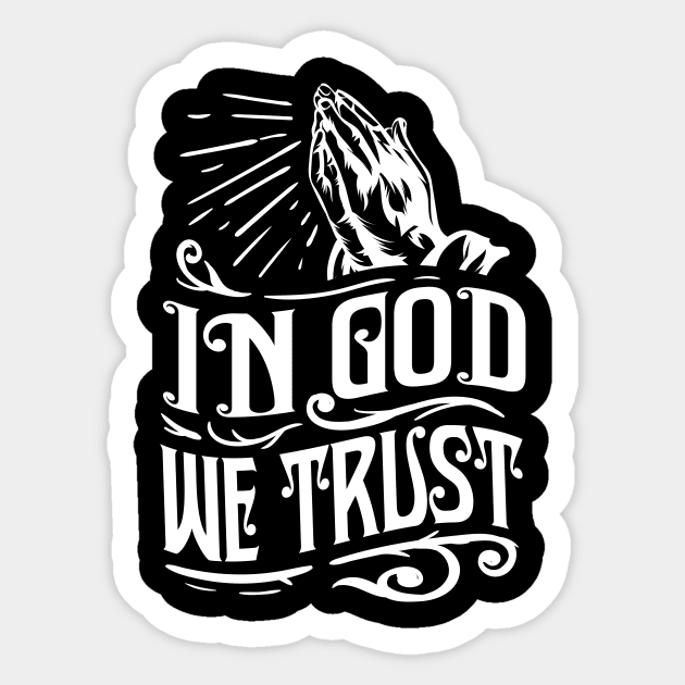 In god we sales trust stickers